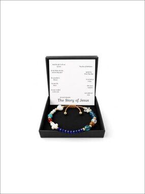 Christian Faith Natural Stone Beaded Wrap Bracelet With Card